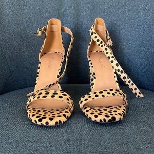 Madewell Leopard Print Heels - Calf Hair